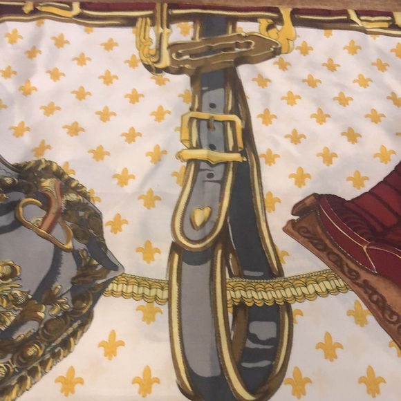 Equestrian large square scarf - Picture 4 of 5